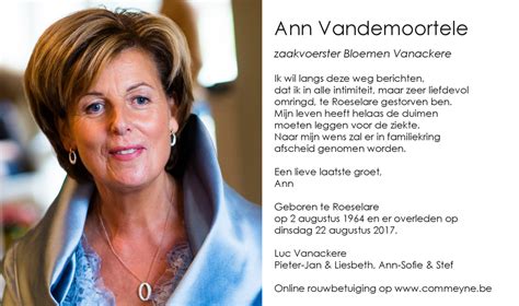 viendemorte|vandemoortele condoleren.